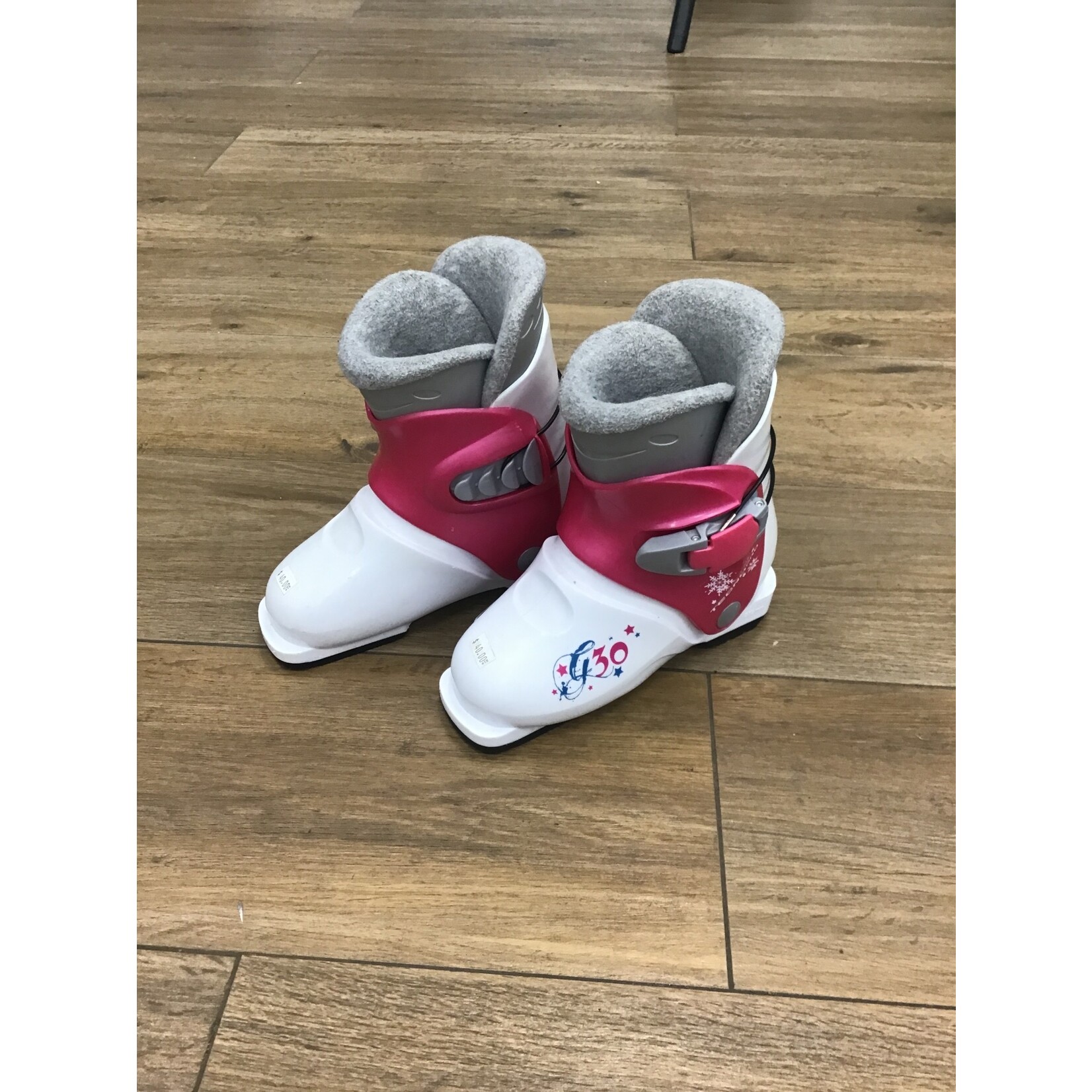Used ski boot tecno pro 19.5 white/pink