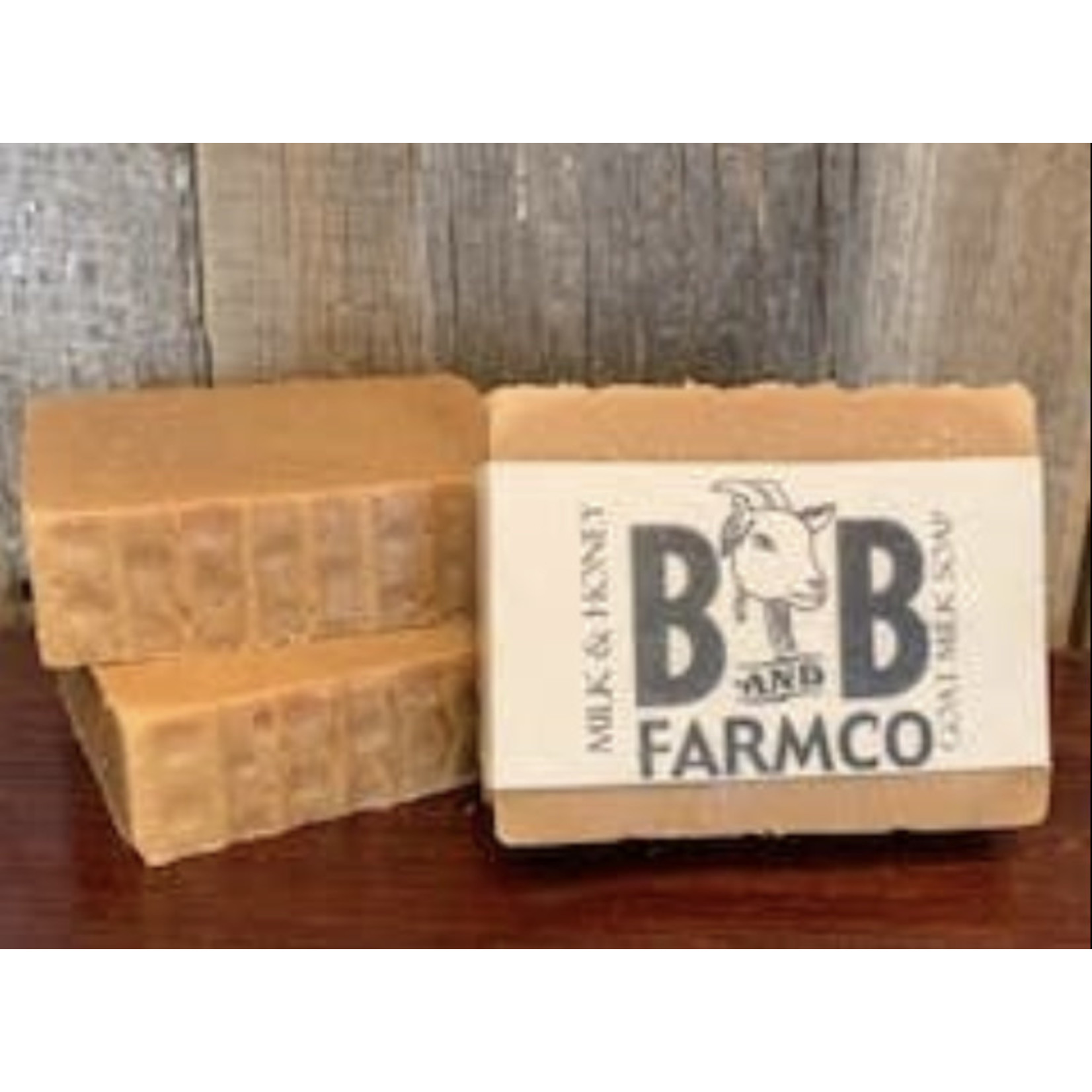 B and B Farm Co. GOAT MILK BAR SOAP Milk & Honey