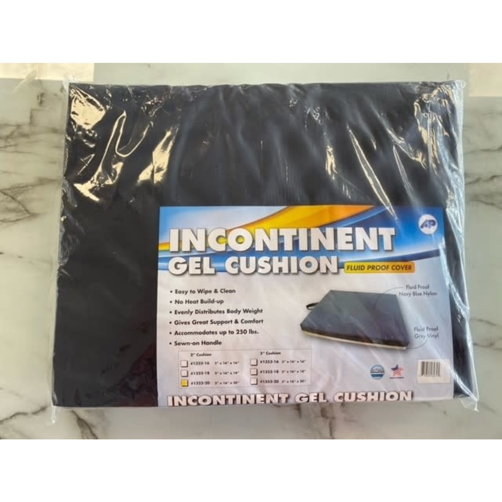 ALLMAN Incontinent Gel Cushion - Variable Sizes