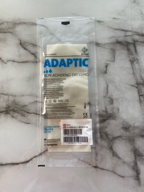 SINGLE - SYSTAGENIX ADAPTIC NON-ADHERING DRESSING 3" x 8" - Sunshine Medical Equipment SINGLE - SYSTAGENIX ADAPTIC NON-ADHERING DRESSING 3" x 8" - Sunshine Medical Equipment