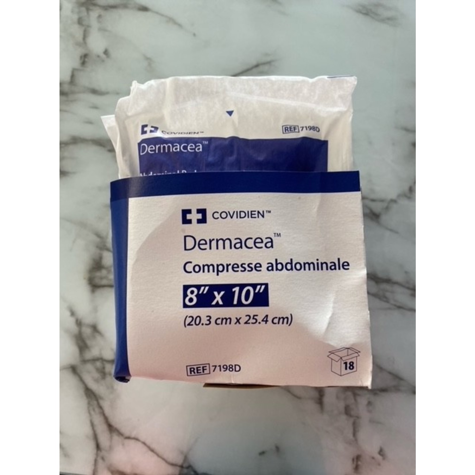 Coviden Dermacea Abdominal Pad 8"x10"
