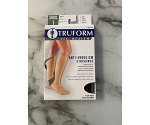 Truform Anti-Embolism Stockings | Knee High, Open Toe,18 mmHg
