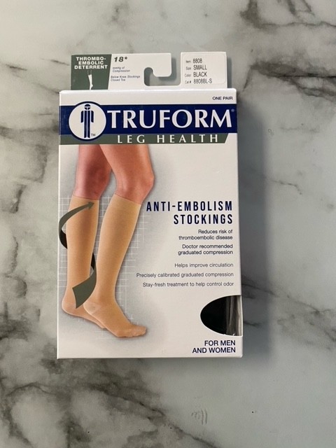Absolute Support Anti Embolism Thigh Length Stockings, Designed for  Post-Surgery Recovery - Medium Compression 18mmHg - A402