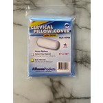 ALLMAN Cervical Pillow Cover - Light Blue Satin