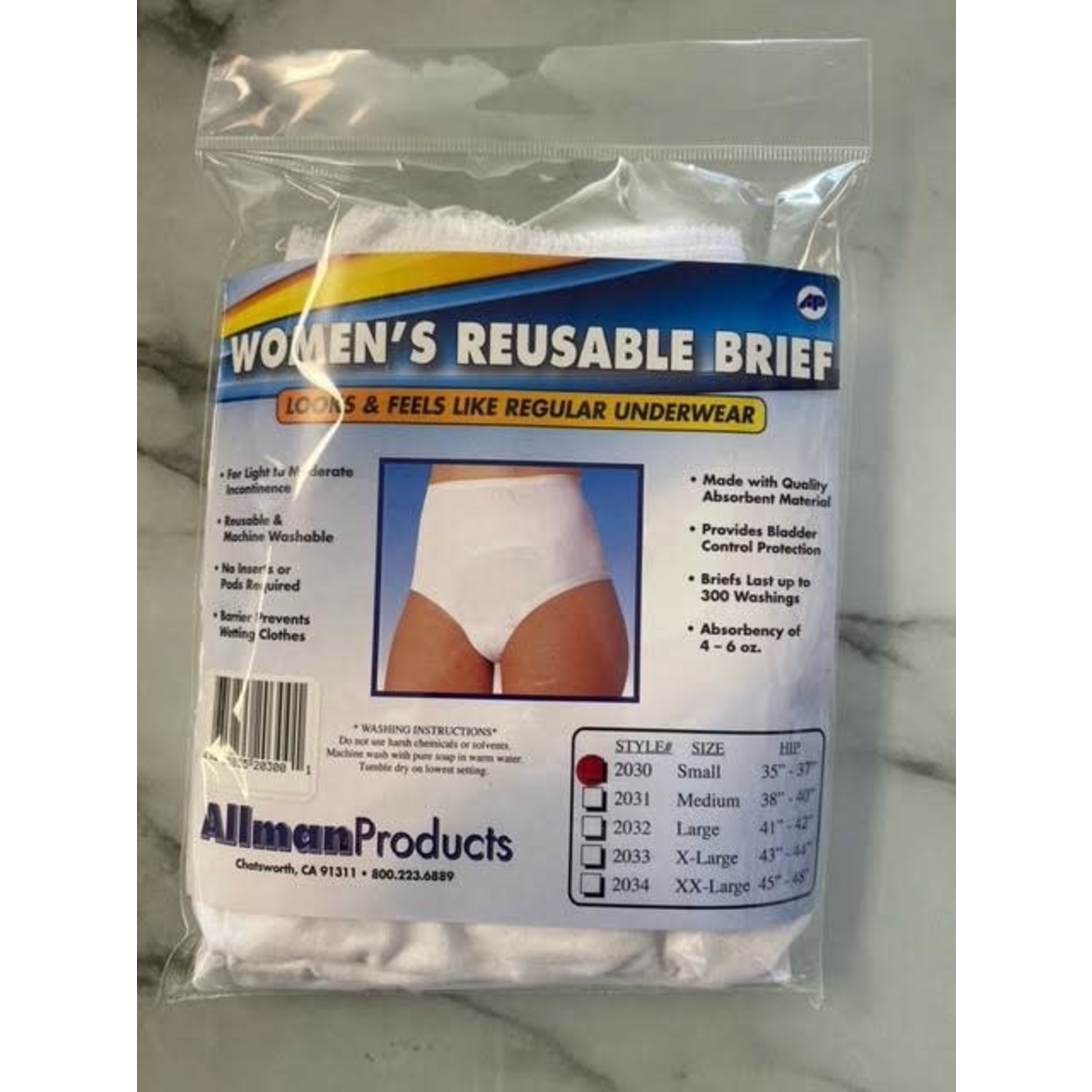Women's Incontinence Underwear Reusable Washable Washable Urinary Brief