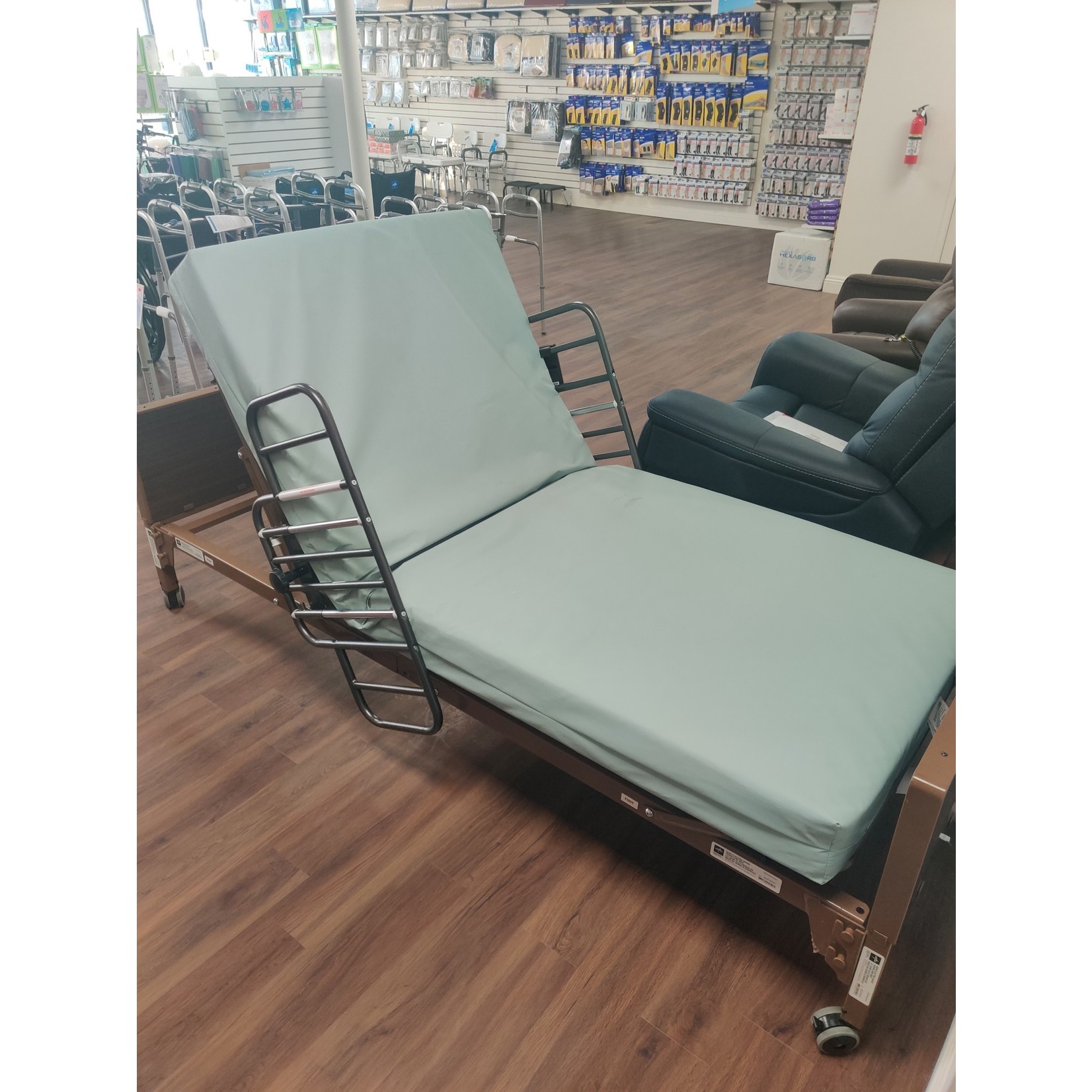 Medline Semi-Electric Hospital Bed w/ Rails