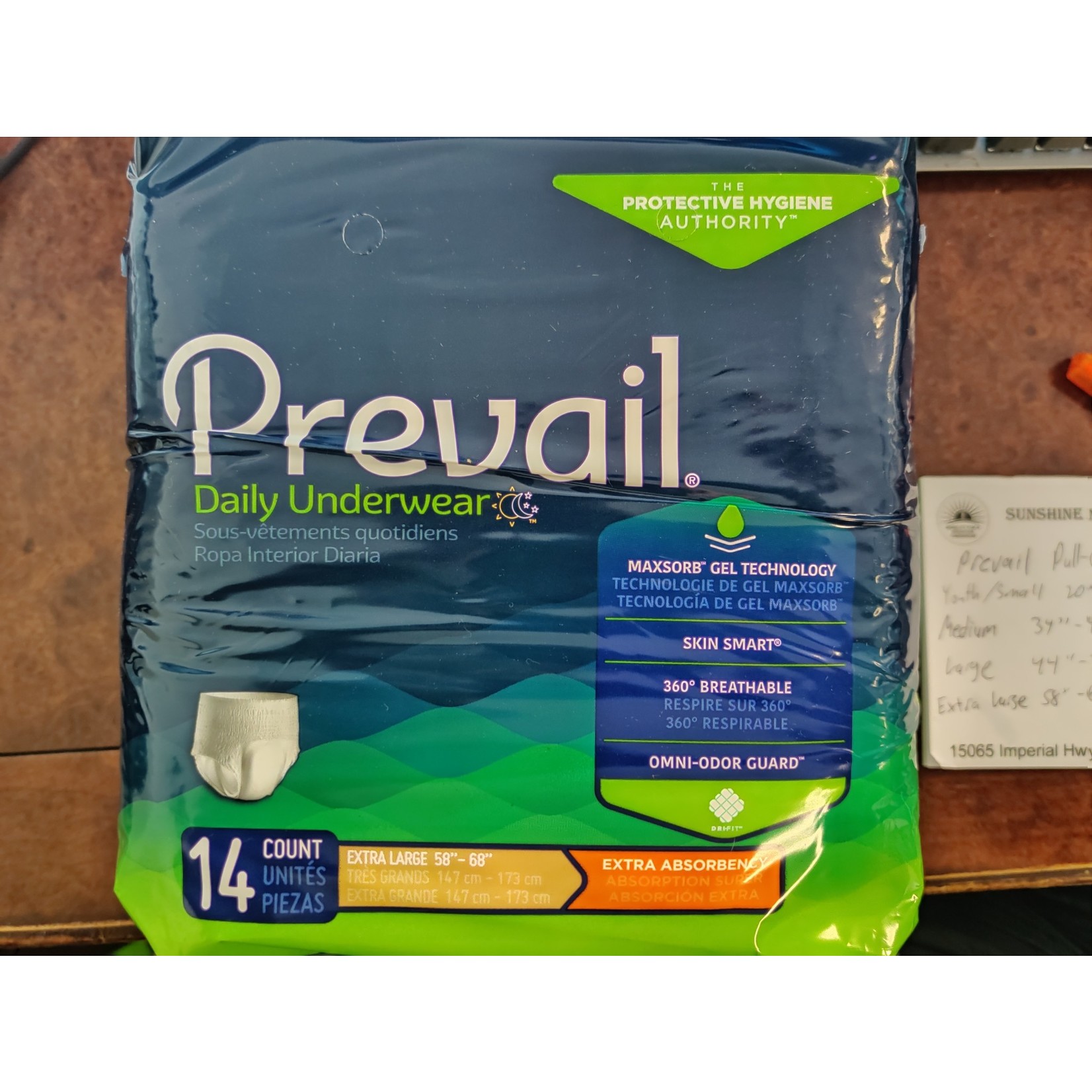Prevail Daily Incontinence Underwear, Extra Absorbency - Youth