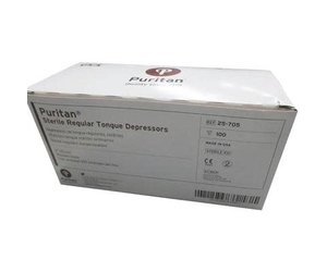 Puritan 6 Wooden Tongue Depressors, Regular, Sterile, 6 x 11/16 , 10/100/1  per pkg