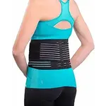 Elastic Back Support with Compression Straps and Pad