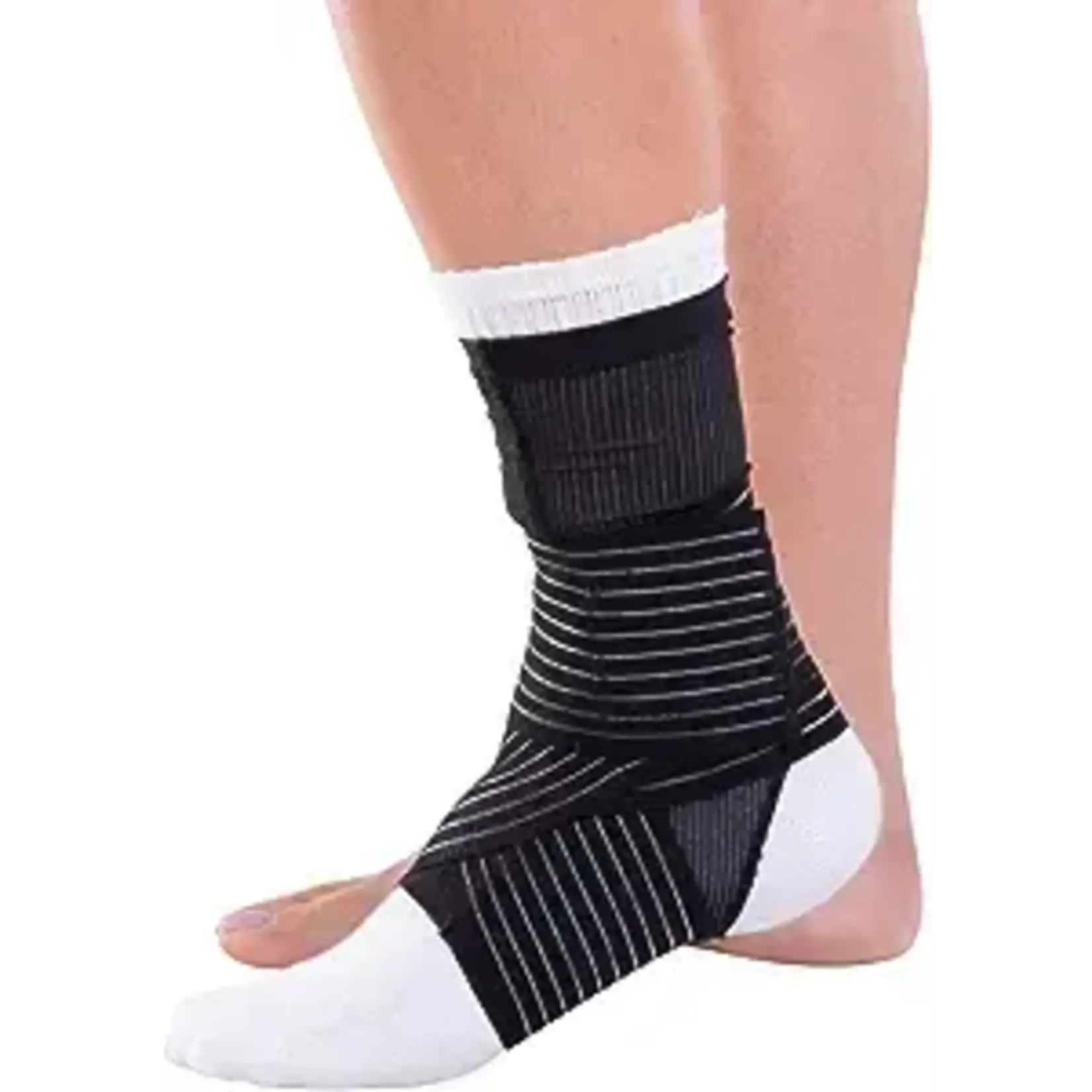 Ankle Sleeve with Compression Figure-8 Straps