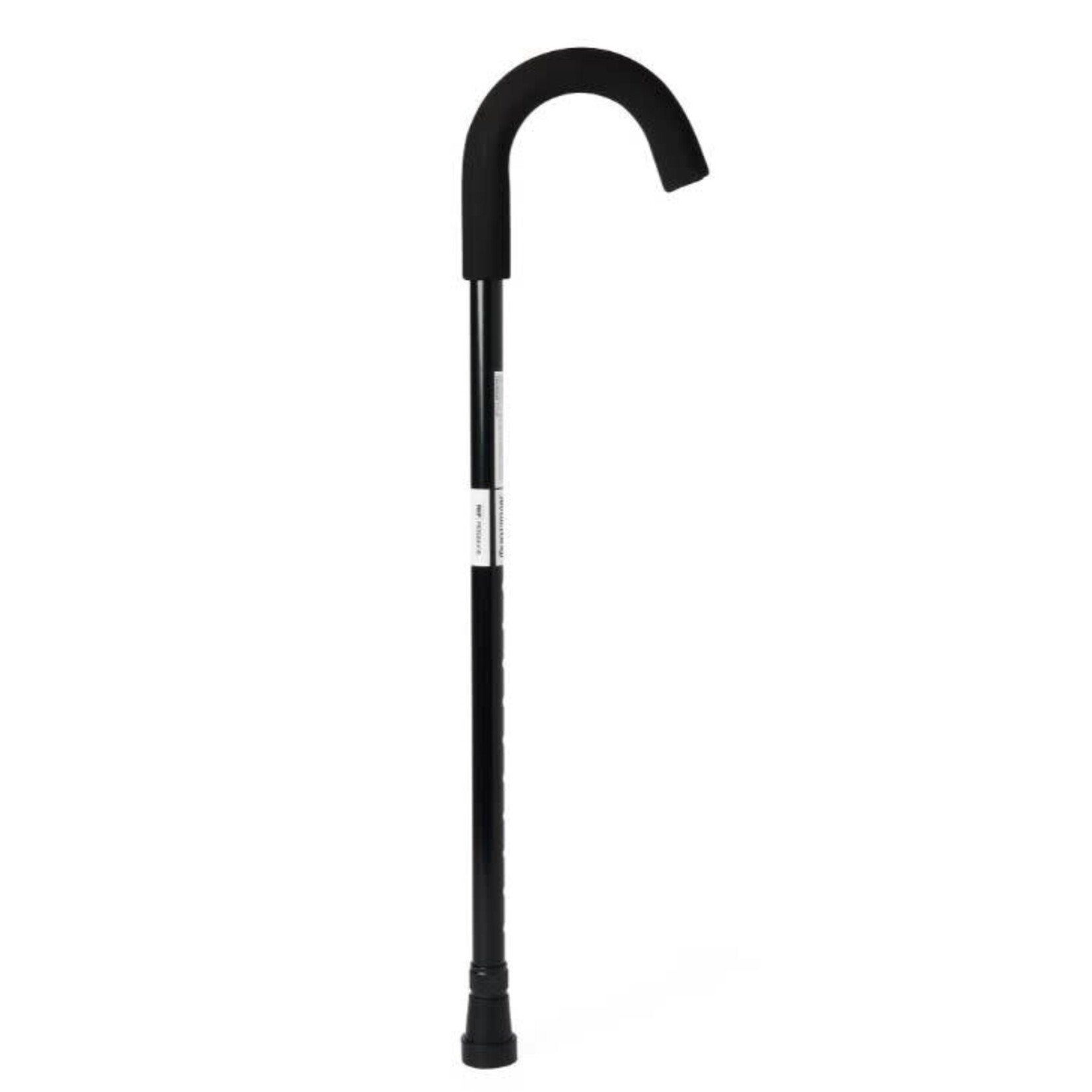 Standard Round Handle Aluminum Cane, Black