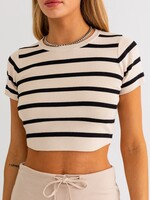 Cropped Stripe Shirt