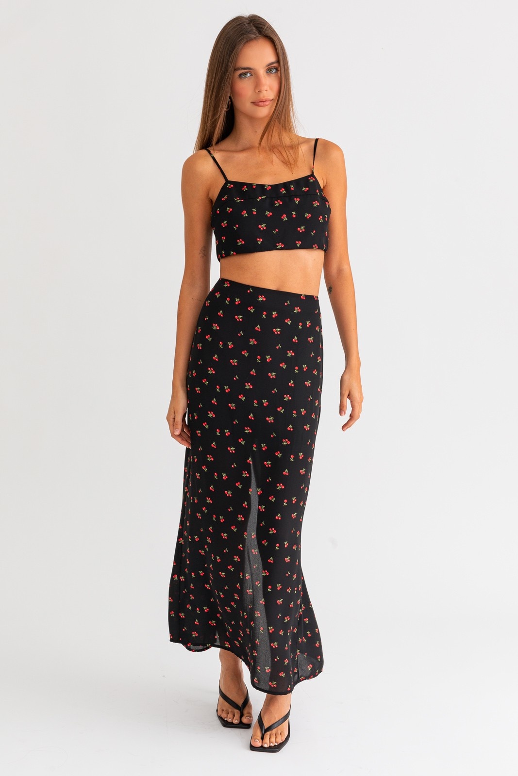 Cherries Maxi Skirt - Pretty Little Things