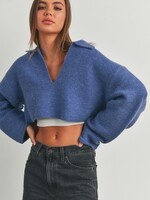 Cropped Collar Sweater