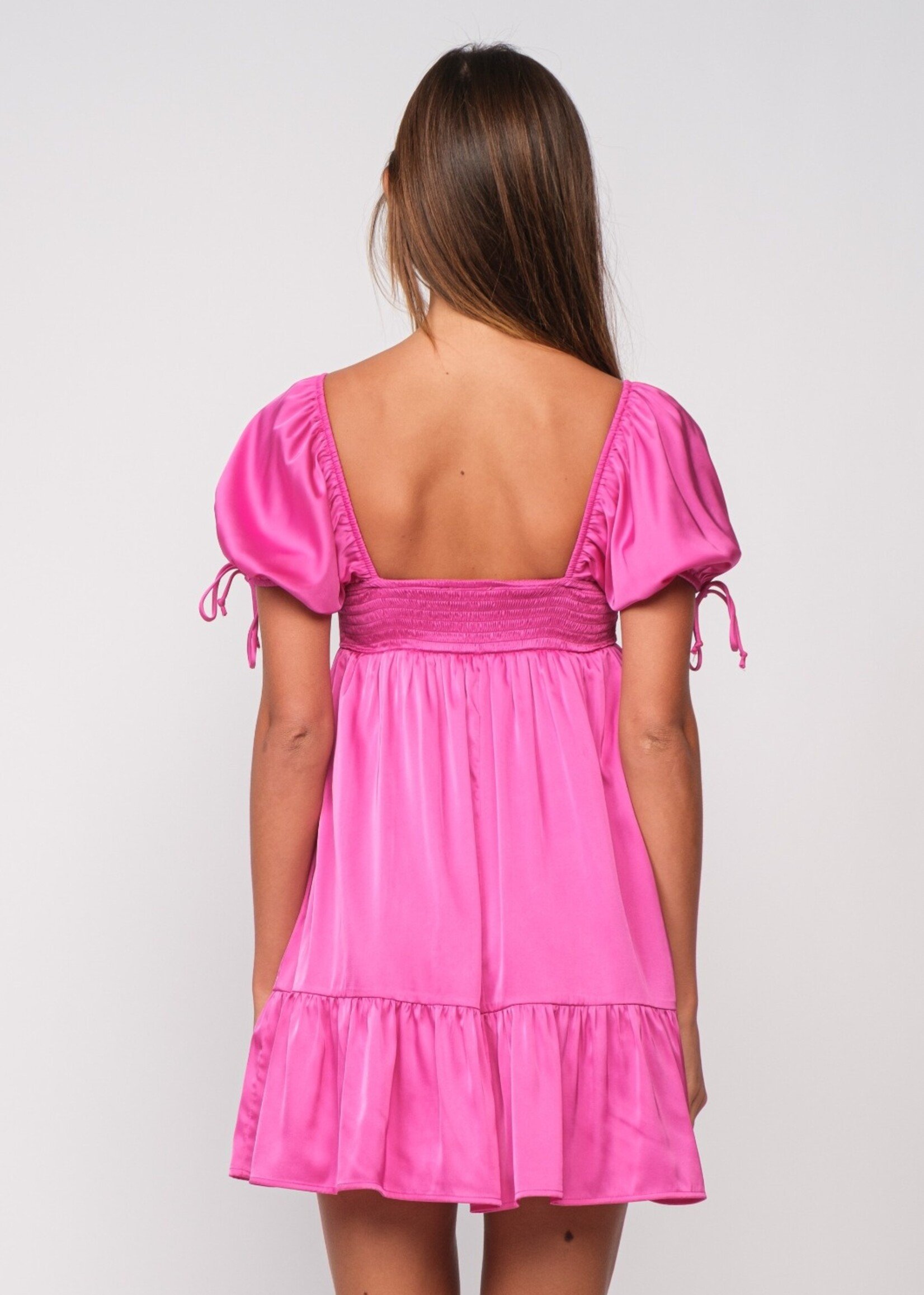 Satin Babydoll Dress