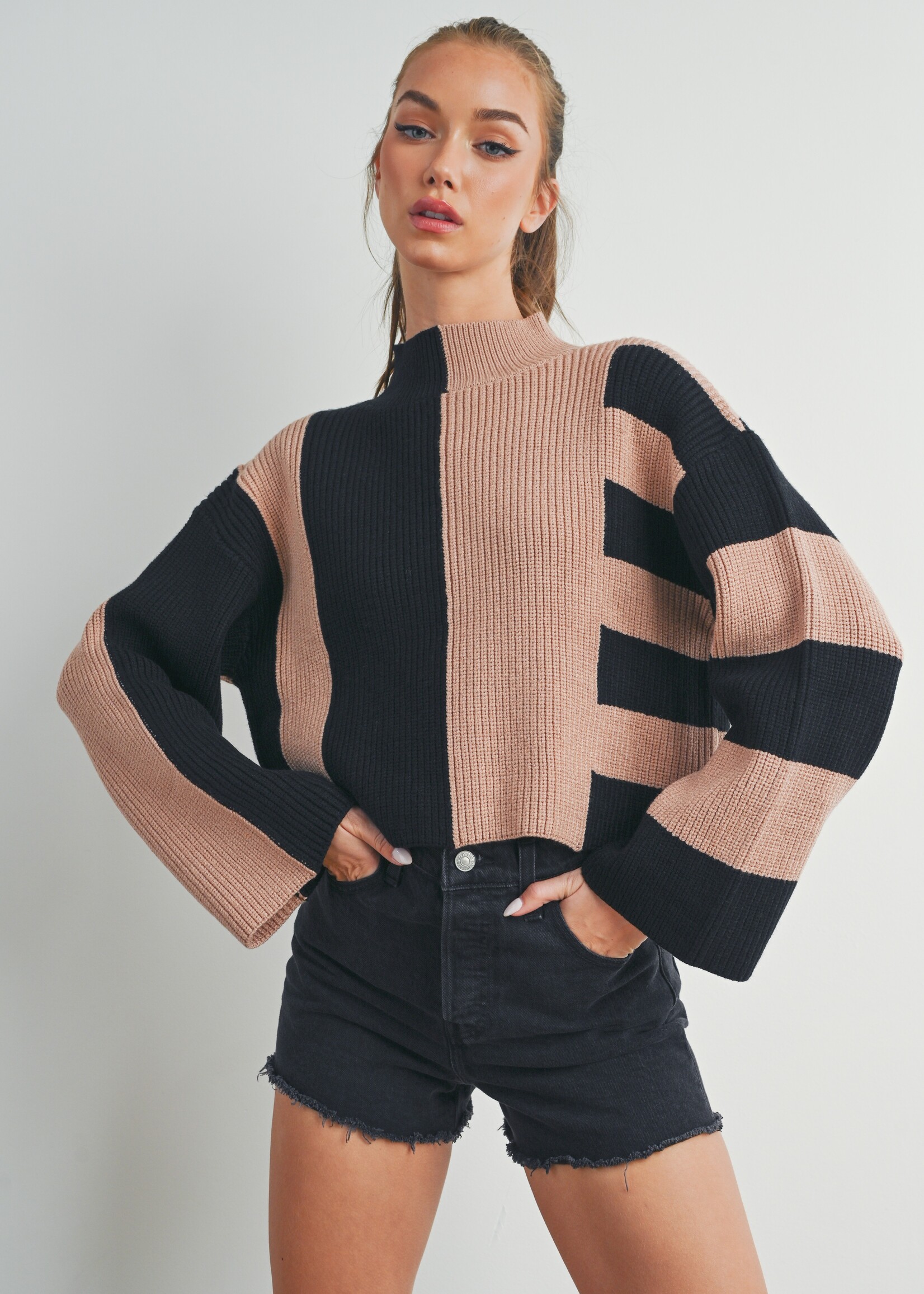 Mixed Colorblock Sweater