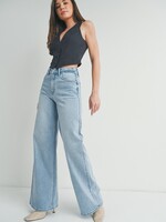 High Rise Palazzo Wide Leg Jeans