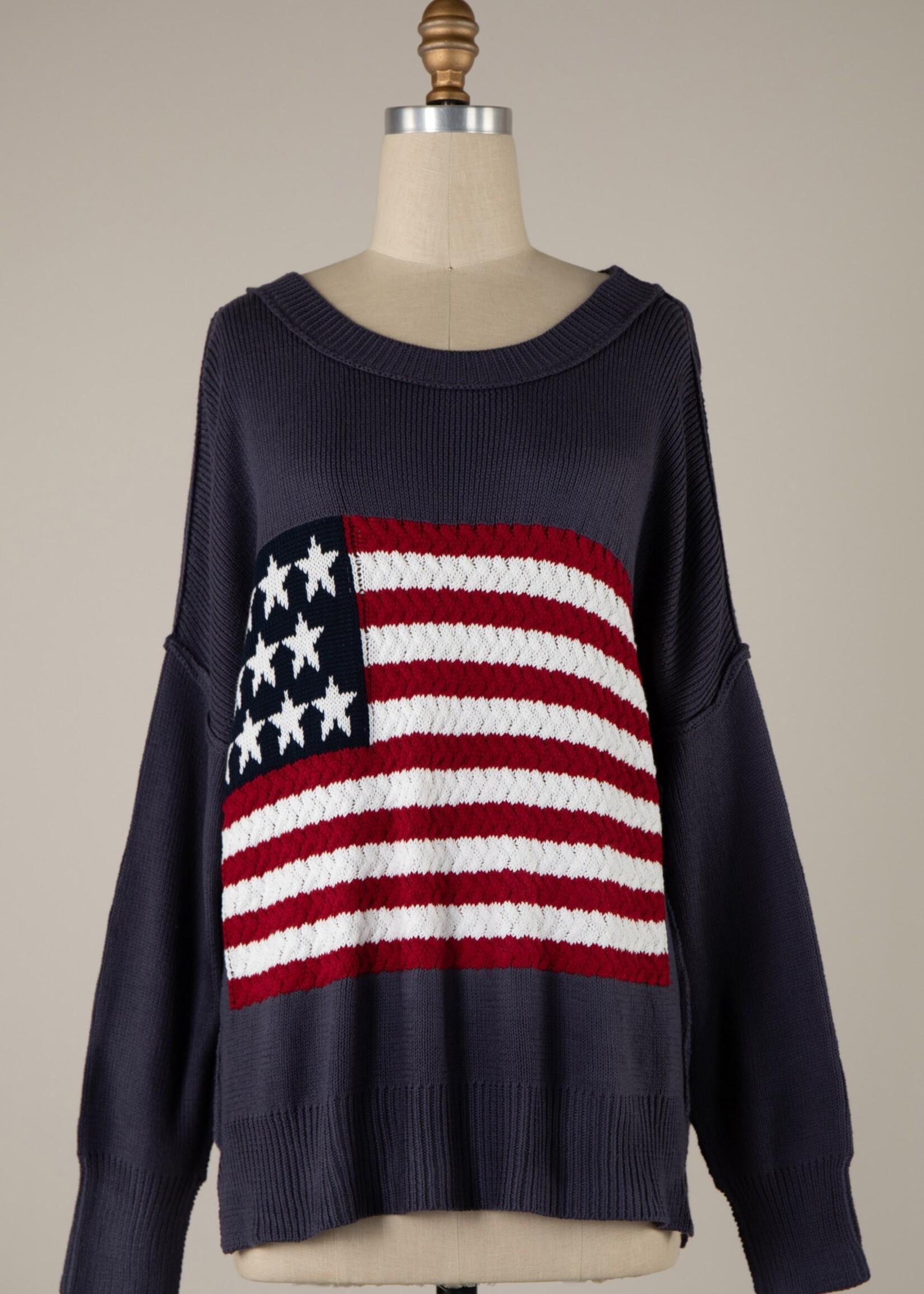 American Flag Sweater