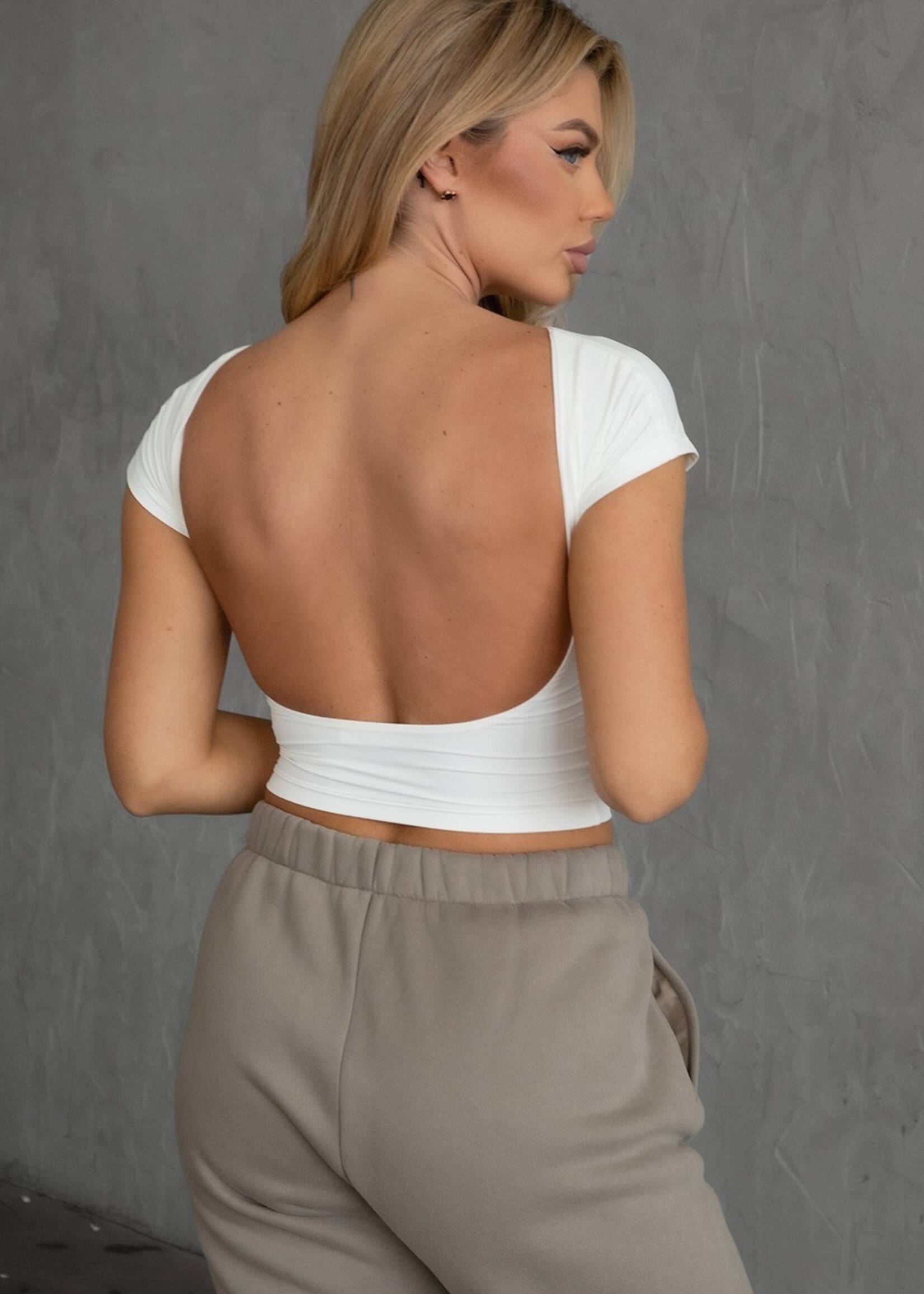 Open Back SS Top