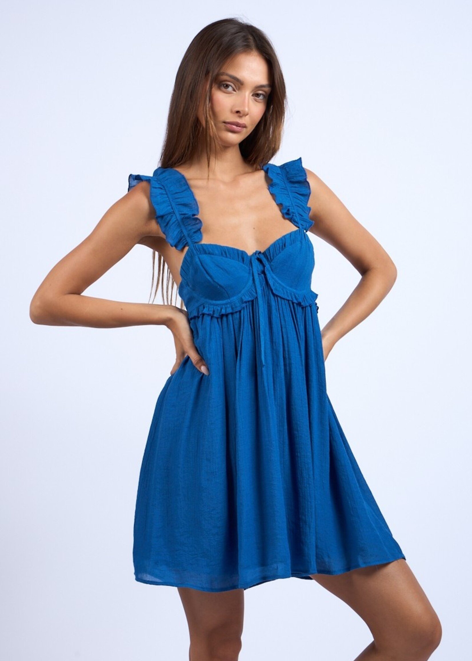 Sweetheart Ruffle Strap Dress