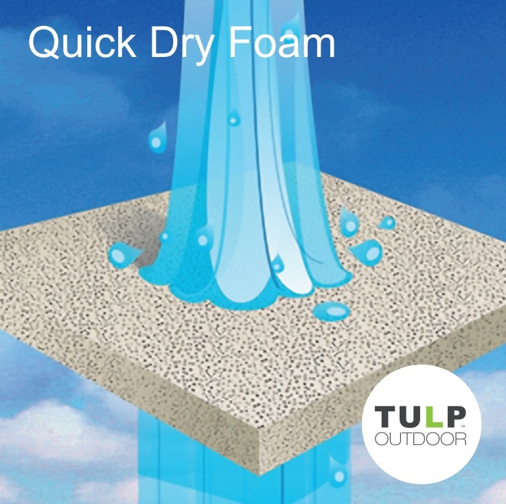 Quick dry foam