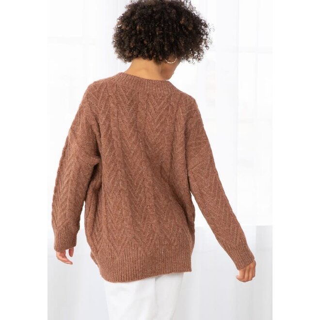 The Maple Churned Cable Knit Sweater