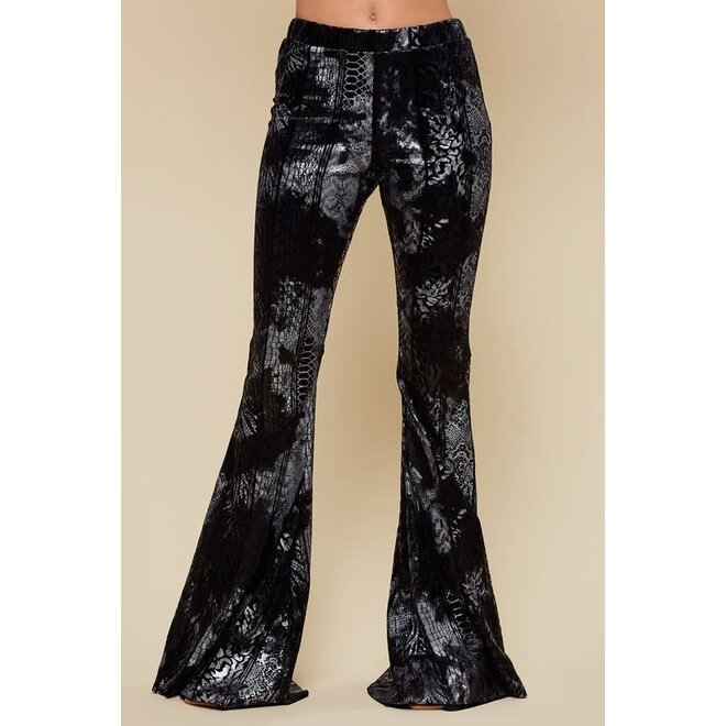 Fluid Bell Bottom High waisted Pants for Women