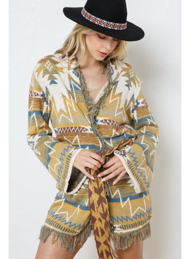 5* Fringe Western Aztec Cardigan 
