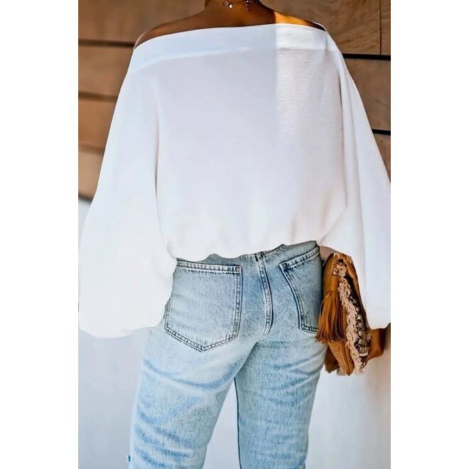 The Blanche Boat Neck Blouse