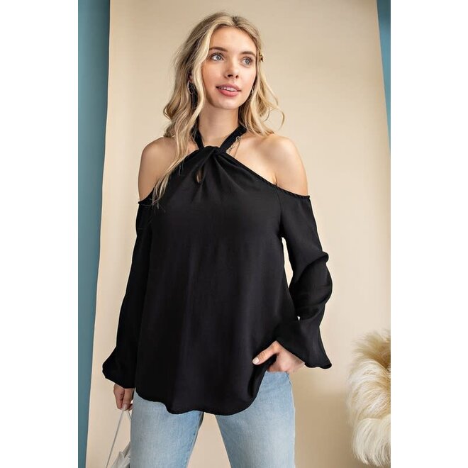 The Bella Royal Off the Shoulder Dolma Sleeve Top