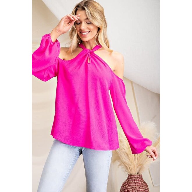 The Bella Royal Off the Shoulder Dolma Sleeve Top