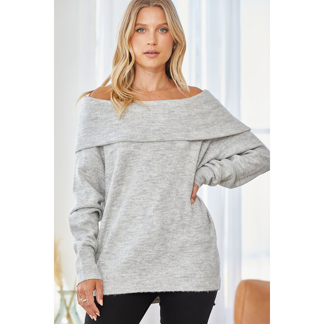The Harlie Kat Off The Shoulder LUXE Sweater