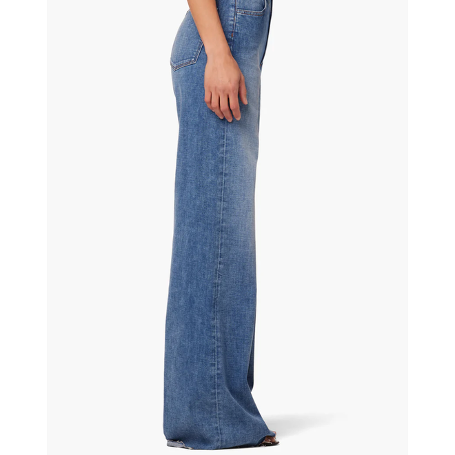 The Goldie High Rise Wide Leg Palazzo // Raw Hem // Windward