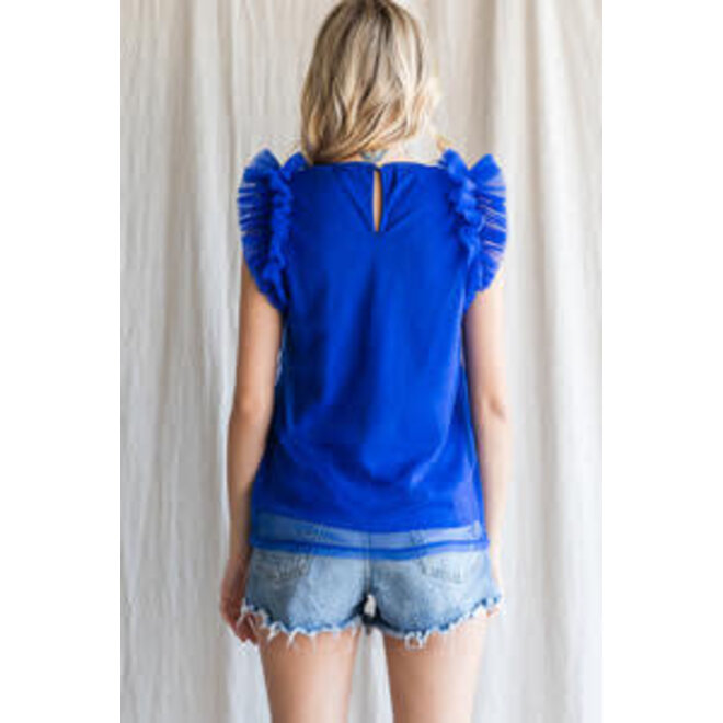 Ruffle Top Sleeve The Chapel Bella - Clothing BarnKat Tulle