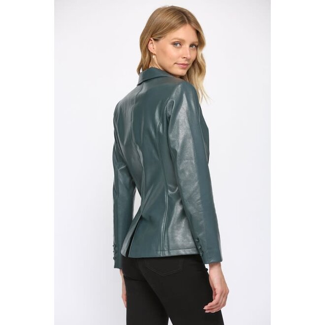 The Kartwright Faux Leather LUXE Blazer