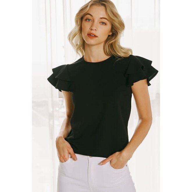 The Bella Branch Double Ruffle Top