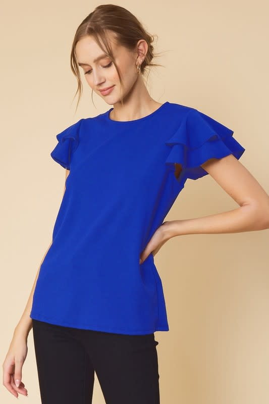 FSL The Bella Branch Double Ruffle Top