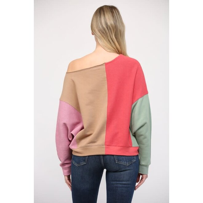 The Camirilla Kat Color Block Sweatshirt