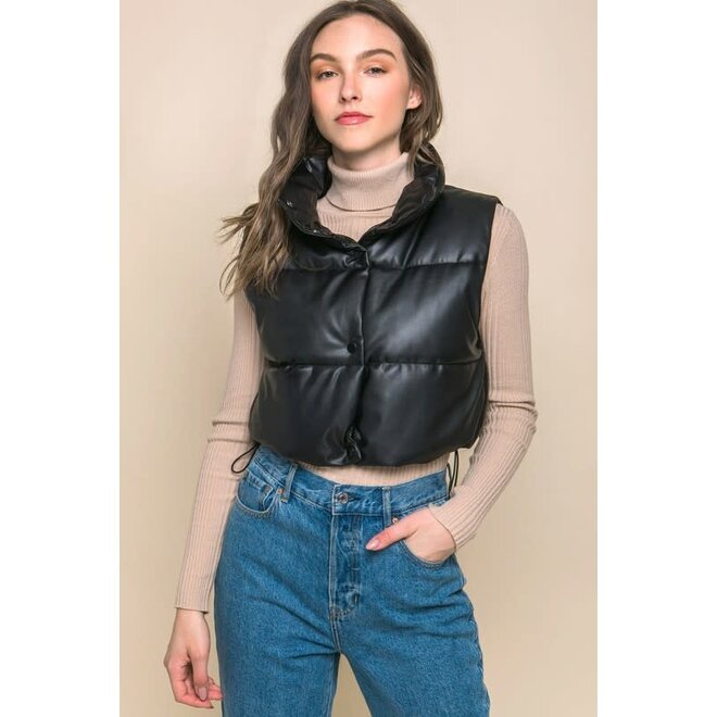 The Bella Suliman Cropped Puffer Vest