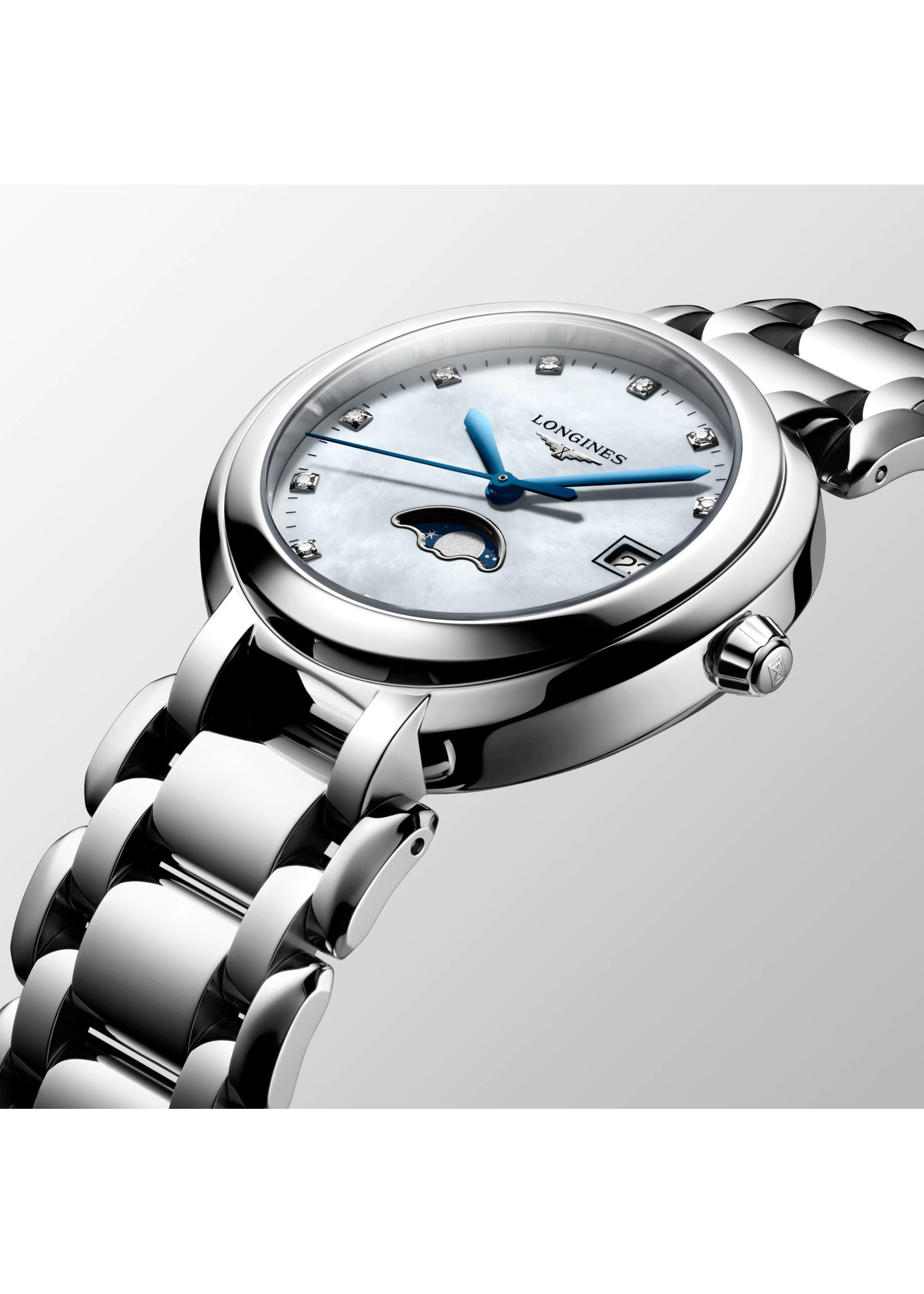 LONGINES L81164876 Longines PrimaLuna Mother of Pearl Dial Moonphase 34mm