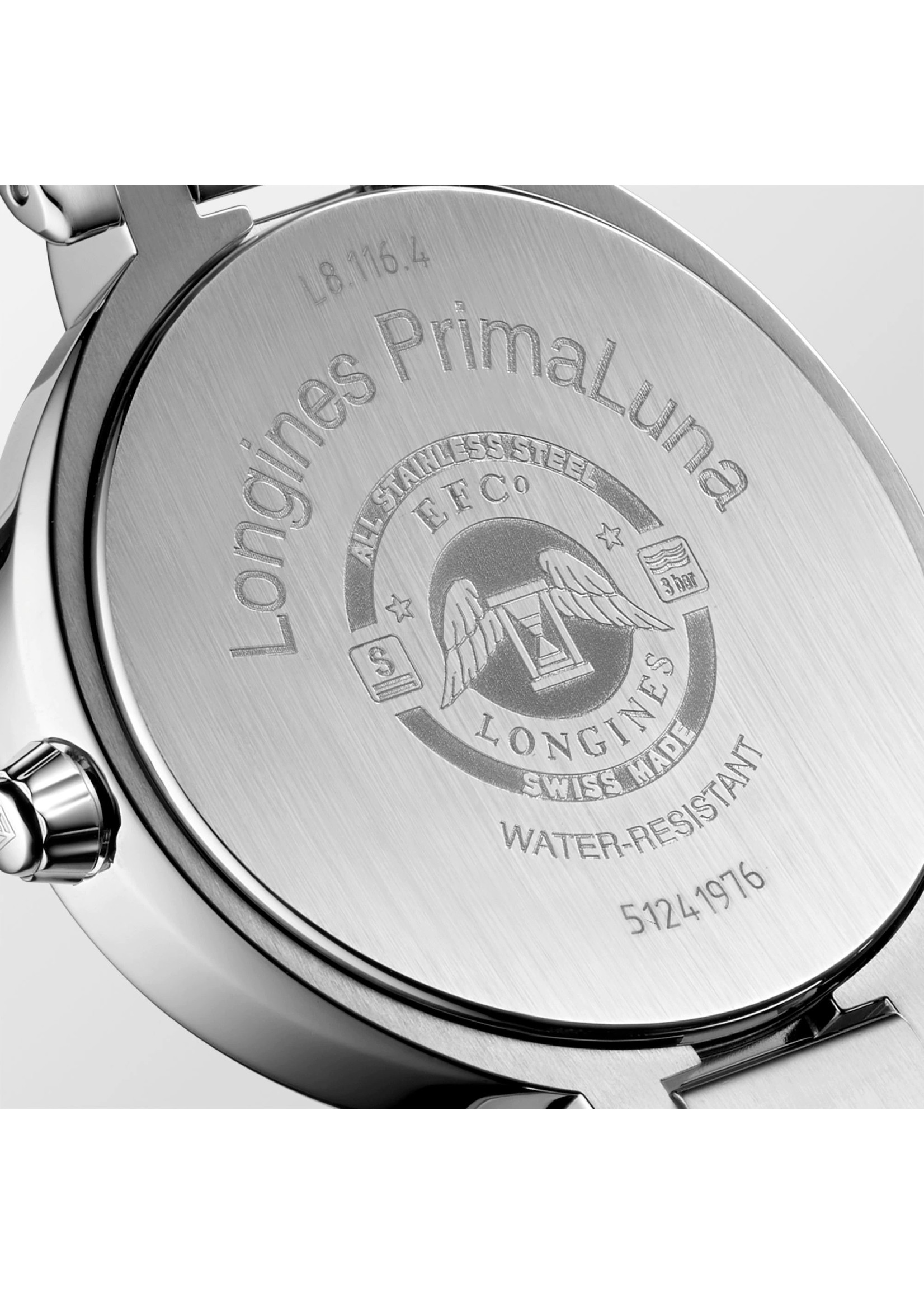 LONGINES L81164876 Longines PrimaLuna Mother of Pearl Dial Moonphase 34mm