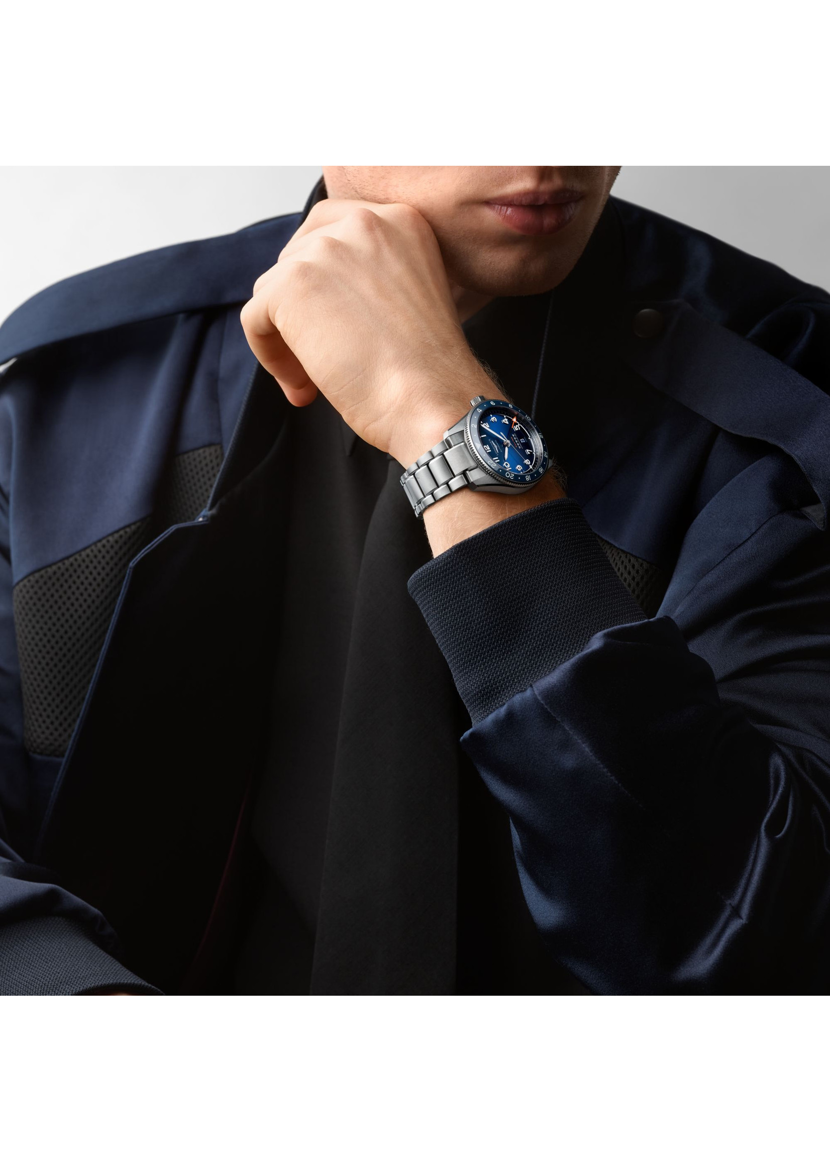 LONGINES L38124936 Longines Spirit Zulu Time Blue GMT