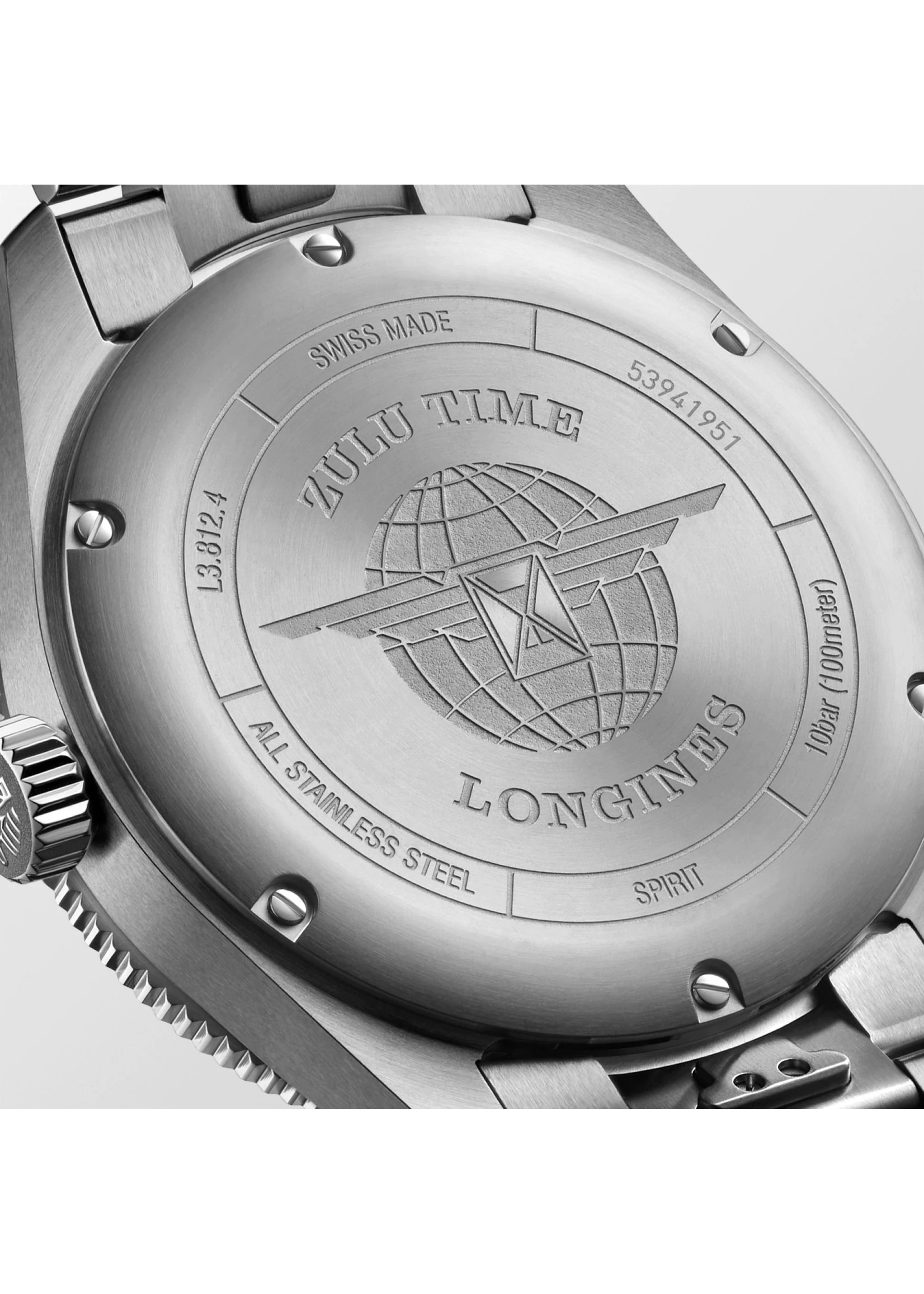 LONGINES L38124936 Longines Spirit Zulu Time Blue GMT