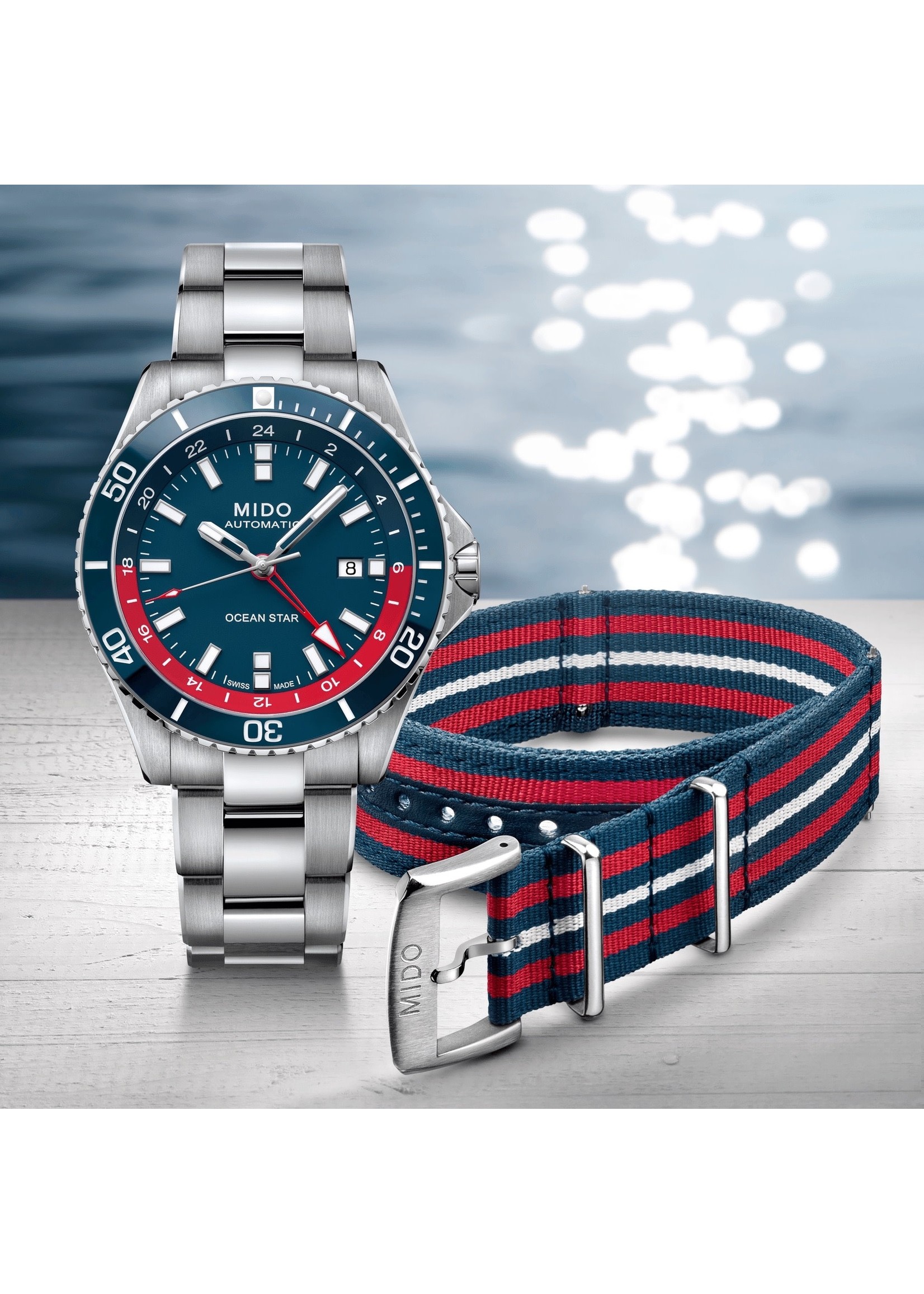 MIDO M0266291104100 MIDO OCEAN STAR GMT