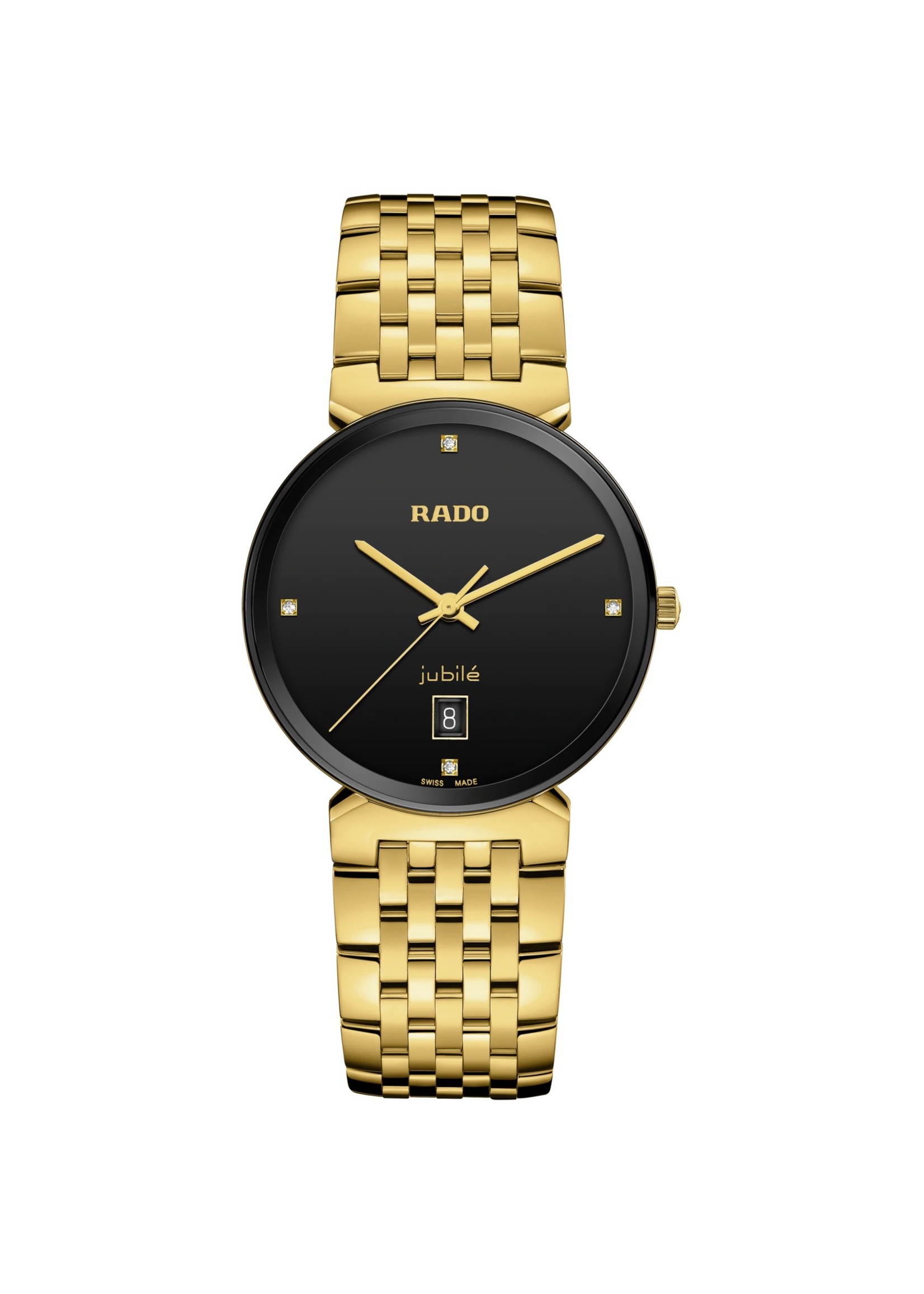 RADO R48914703 Rado Florence Classic Diamonds 38mm Gold Quartz