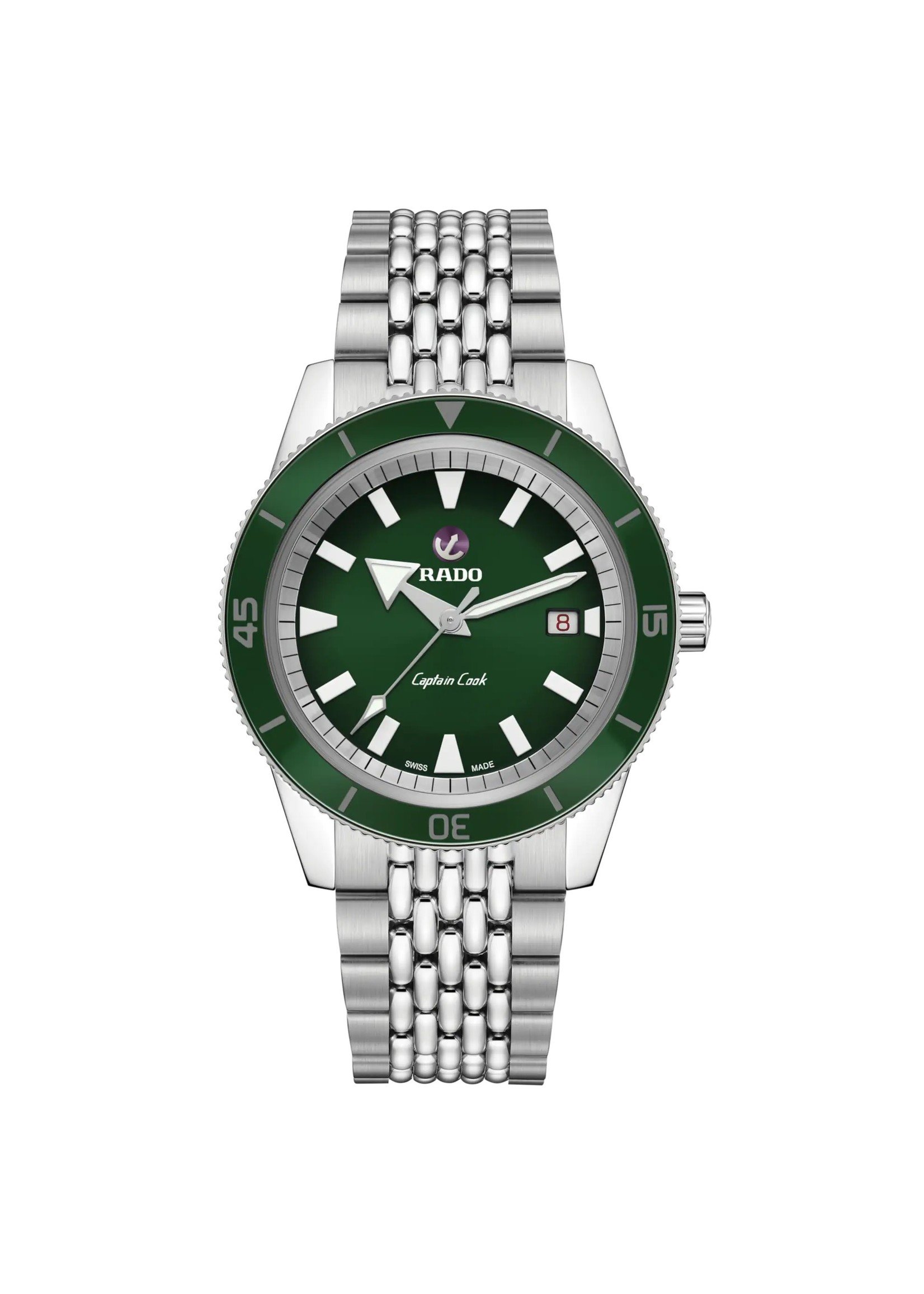 RADO R32505318 Rado Captain Cook 42mm Green Dial Travel Set