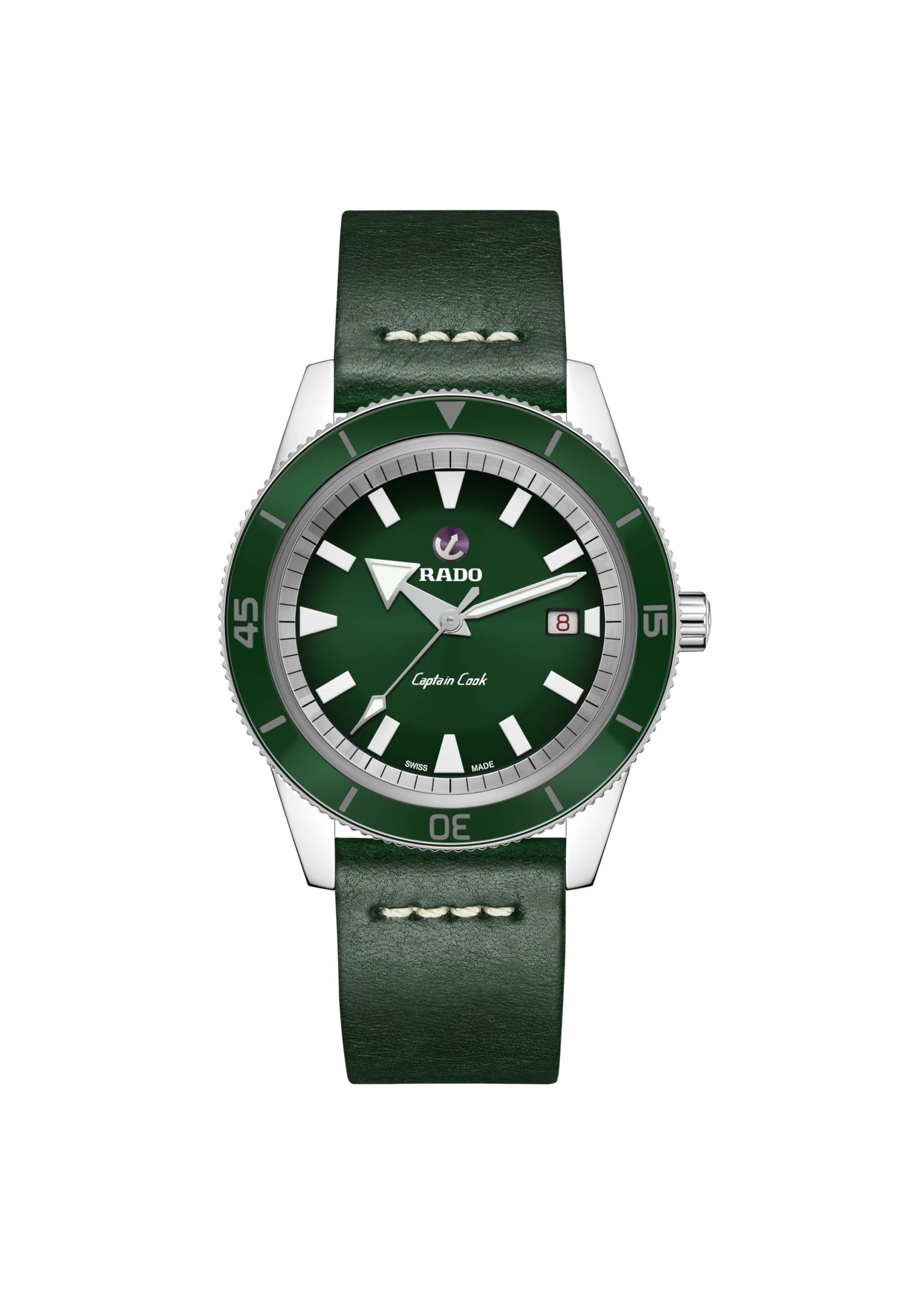 RADO R32505318 Rado Captain Cook 42mm Green Dial Travel Set