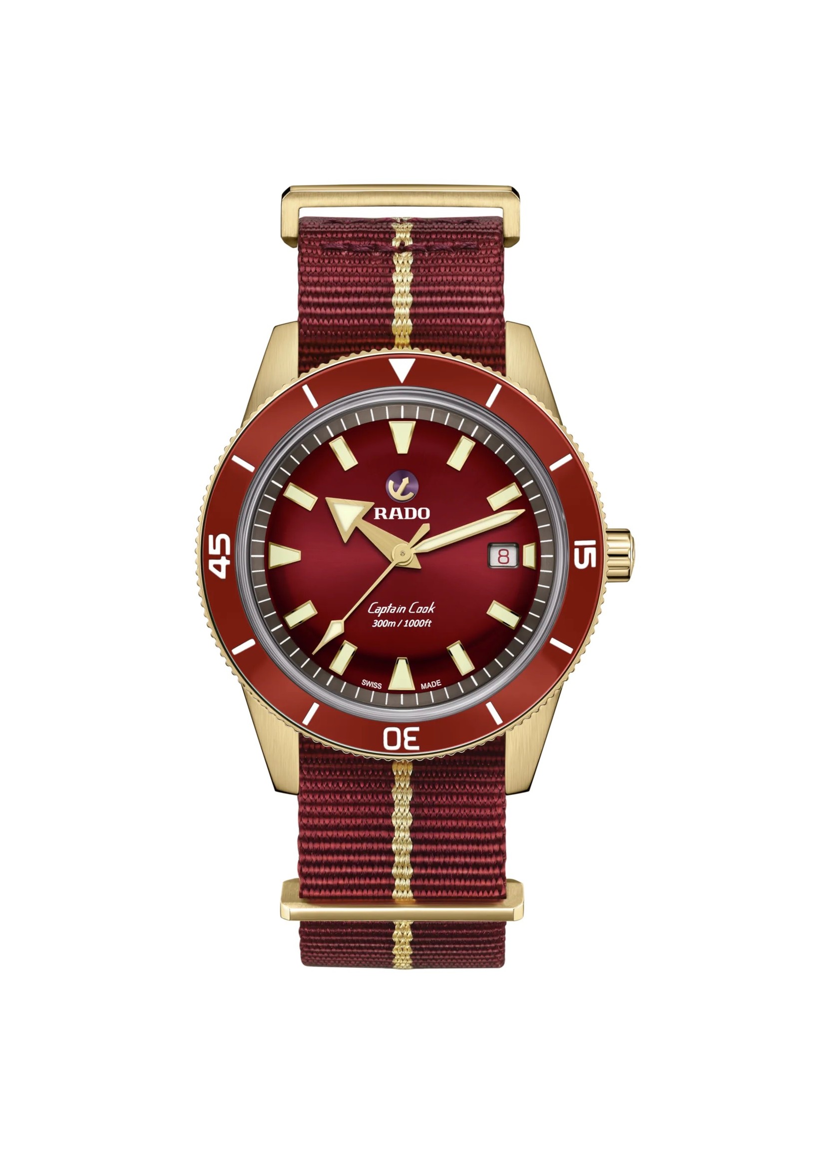 RADO R32504407 Rado Captain Cook Automatic Bronze Burgundy