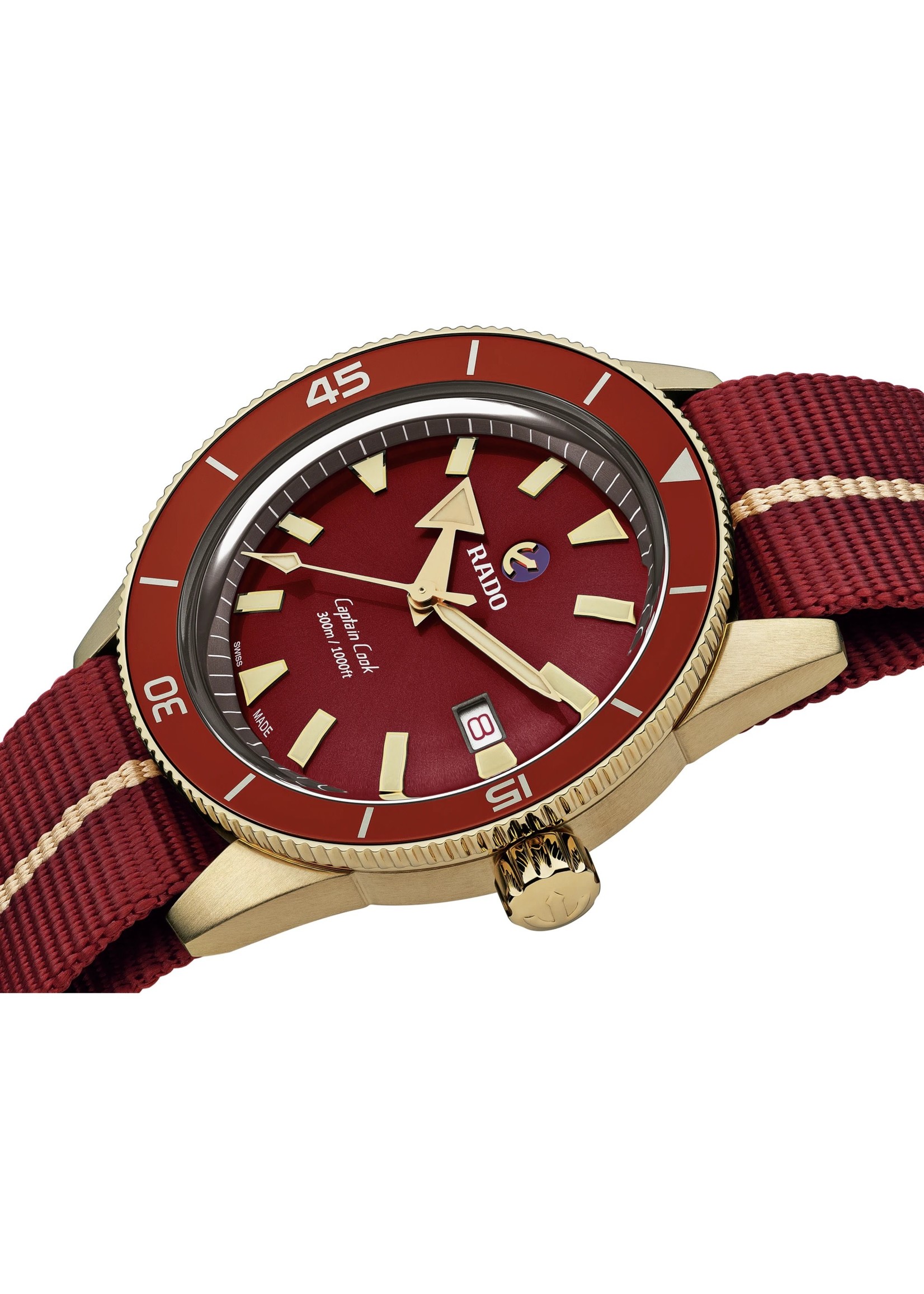 RADO R32504407 Rado Captain Cook Automatic Bronze Burgundy