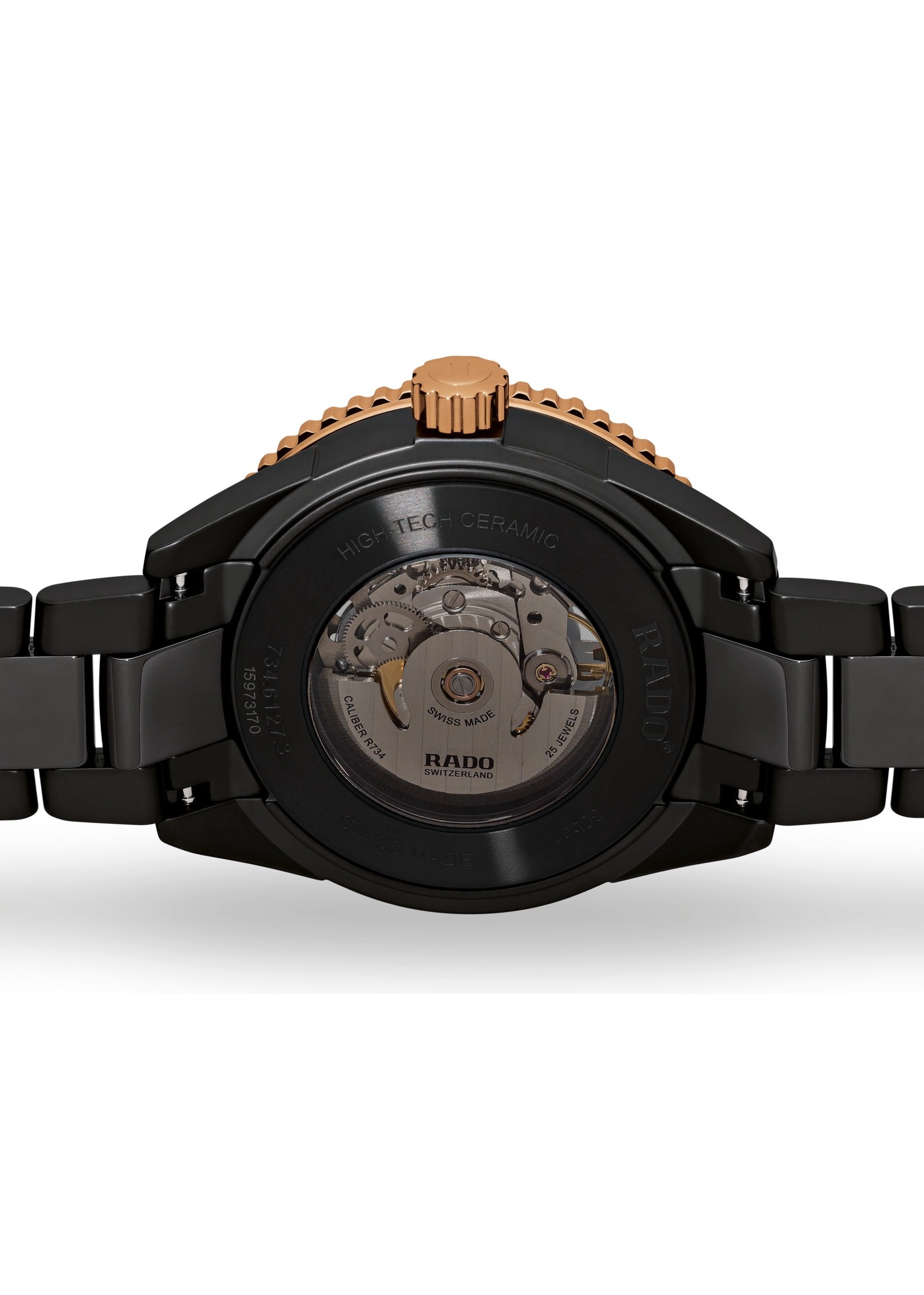 RADO R32127162 Captain Cook High-Tech Ceramic Black Rose Gold